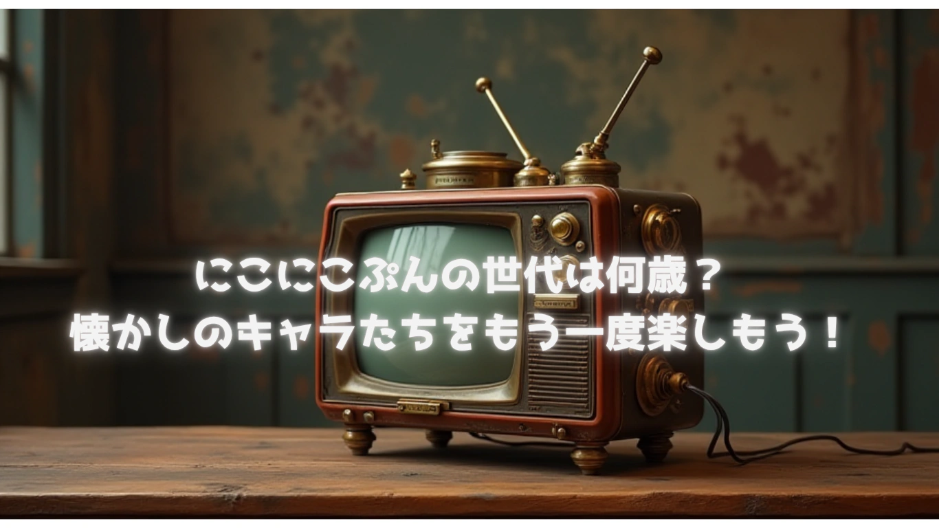 にこにこぷんの世代は何歳？懐かしのキャラたちをもう一度楽しもう！